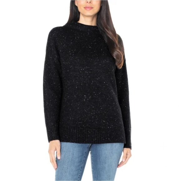 Well Worn Ladies' Nep Yarn Black White Speckled XXL Sweater New With Tags - Picture 6 of 17